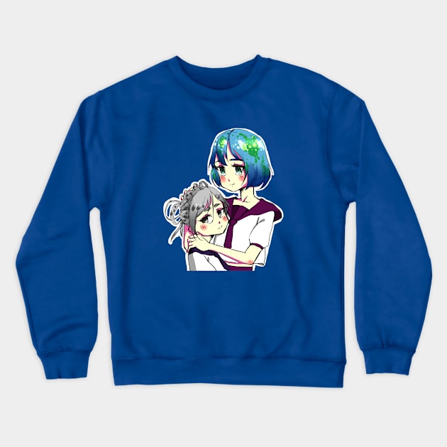 Earth-chan Crewneck Sweatshirt by DäyteGroshi